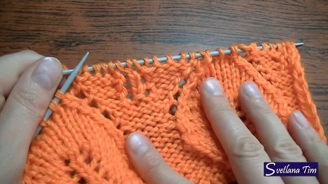 Сегодня научимся вязать Узор Ажурные ЛИСТЬЯ (листочки). ВЯЗАНИЕ СПИЦАМИ № 38 смотреть онлайн