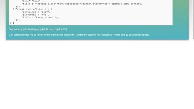 Bootstrap tooltip wrong position on svg element when page is scrolled down смотреть онлайн