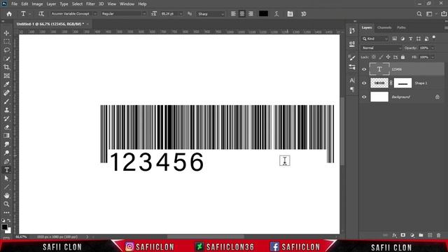 [ Photoshop Tutorial ] CREATING A BARCODE IN PHOTOSHOP смотреть онлайн