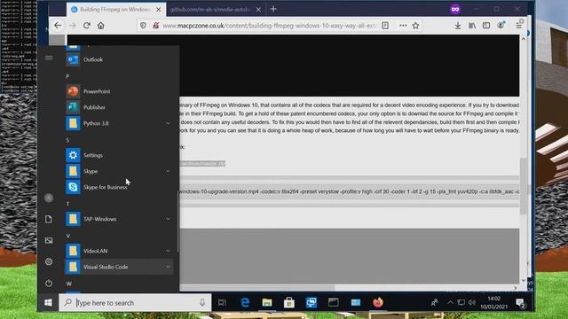 Building FFmpeg on Windows 10 The Easy Way With All of The Extra Codecs, Even though it takes time смотреть онлайн