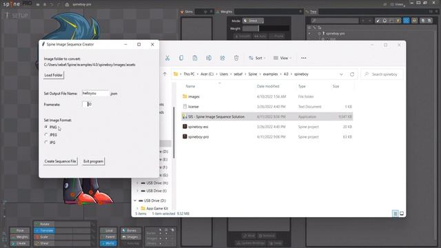 SIS: Spine 2D Image Sequence Solution: Import image sequences into your project EASY! Tutorial смотреть онлайн