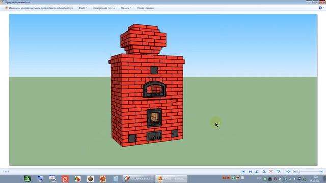 ОБЗОР ПЕЧИКАМИНА 3 x 5 КИРПИЧЕЙ С ХЛЕБНОЙ КАМЕРОЙ И ВОЗДУШНЫМИ КАНАЛАМИ смотреть онлайн