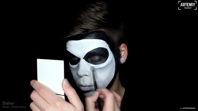 МАКИЯЖ ДЖЕК СКЕЛЛИНГТОН | JACK SKELLINGTON MAKEUP | TIM BURTON | HALLOWEEN MAKEUP смотреть онлайн