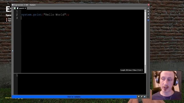 Expression 3 - Tutorial 2: Print "Hello World" in chat. смотреть онлайн