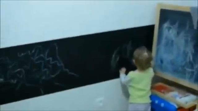 Наклейка для рисования мелками. смотреть онлайн