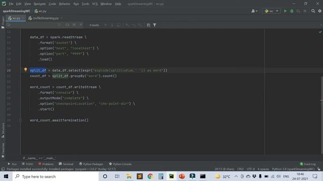 Spark Streaming Word Count| First Spark Streaming Application смотреть онлайн
