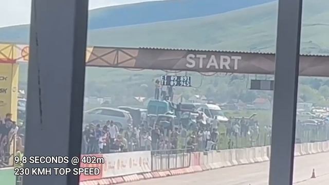 WORLDS FASTEST VW GOLF MK2 1.9 TDI 9 8 SECONDS @ 402m смотреть онлайн
