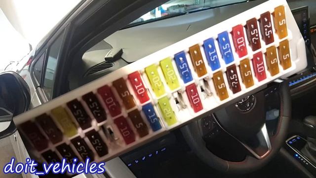 1.8 Toyota Corolla HYBRID - FUSES BOX Diagram