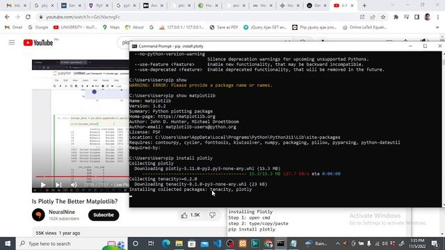 Python Course Lesson 4: How to Install PLOTLY? смотреть онлайн