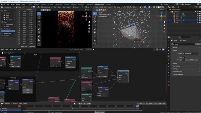 Particle Collisions w/ Simulation Nodes | Blender Tutorial смотреть онлайн