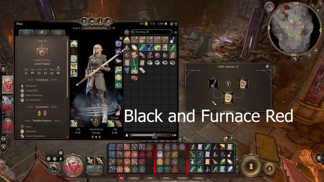 3 RARE dye colours PREVIEW on Padded Armor - Baldurs Gate 3 смотреть онлайн