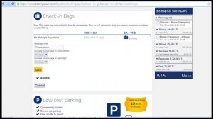 Как докупить багаж у Ryanair