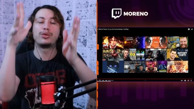 ♪ Nikola Tesla | A Luz da Humanidade | AniRap | REACT DO MORENO смотреть онлайн