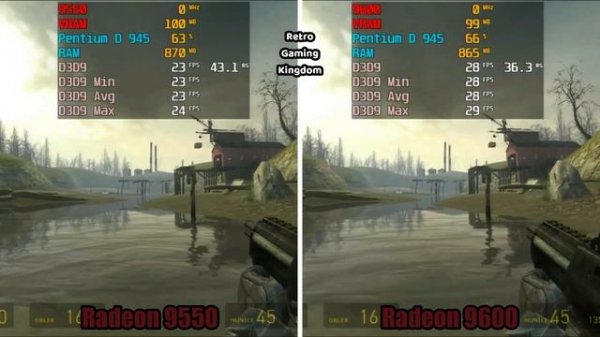 Radeon 9550 vs Radeon 9600 Test In 12 Games (No FPS Drop - Capture Card)
