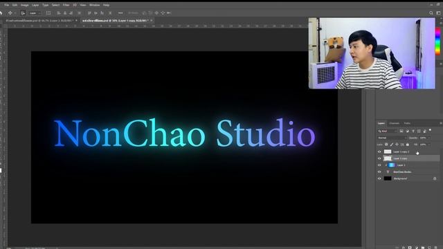 แต่งฟอนต์เรืองแสง font neon ด้วย Adobe Photoshop CC смотреть онлайн