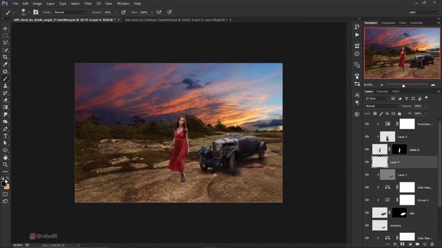 Go Alone Photo Manipulation Photoshop Tutorial [PSD] смотреть онлайн