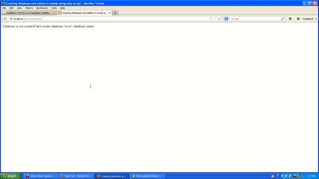 PHP Tutorial -- Create database and Table through PHP script смотреть онлайн