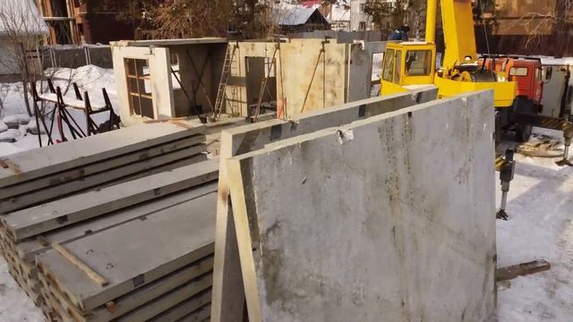 Сборка дома из железобетонных панелей смотреть онлайн
