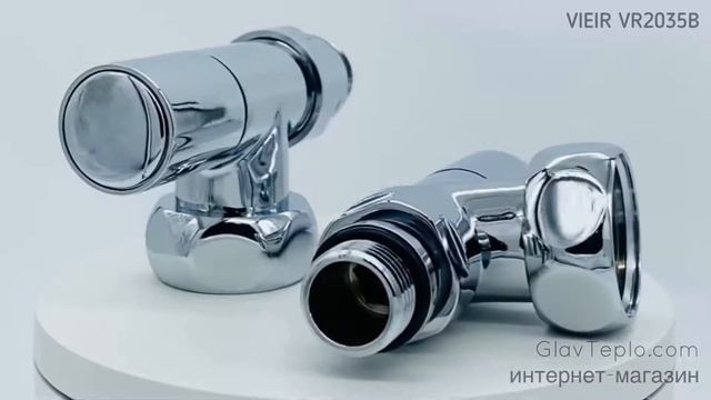 Угловой хромированный кран для полотенцесушителя 1/2’’ x 1’’ VIEIR VR2035B смотреть онлайн