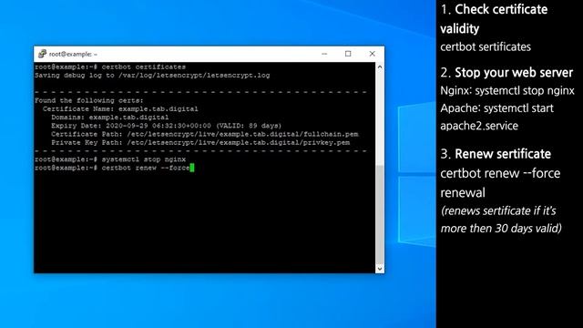 How to renew Let's Encrypt SSL certificate смотреть онлайн