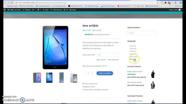 VARIJACIJE u WOOcommerce WordPressu смотреть онлайн