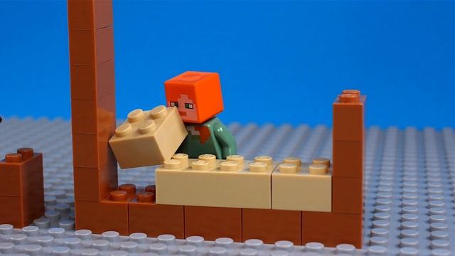 Lego Minecraft Steve and Alex Make Breakfast( Egg, Sausages, Toast) смотреть онлайн