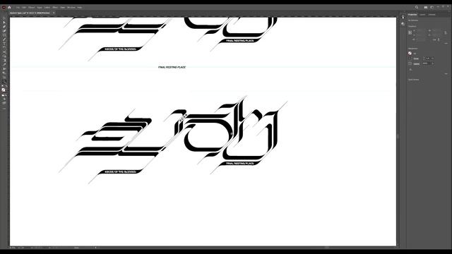 3D Custom Chrome Type Timelapse | Illustrator + Blender + Octane + Photoshop смотреть онлайн