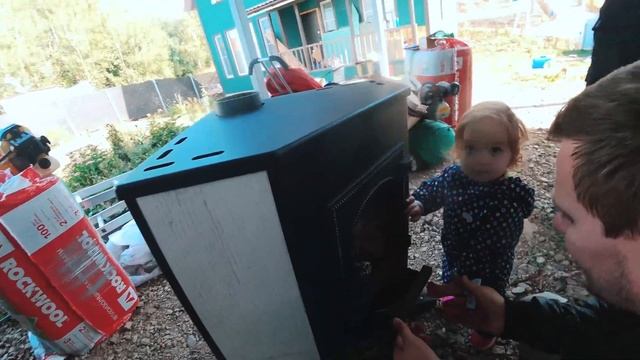 ПЕРВЫЙ ПРОЖИГ ПЕЧИ! смотреть онлайн