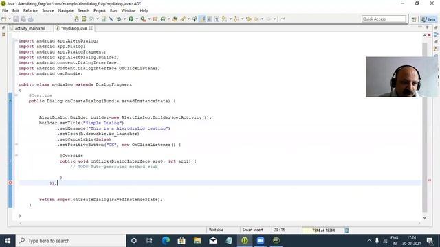 AlertDialog Using DialogFragment class Technique in Android смотреть онлайн