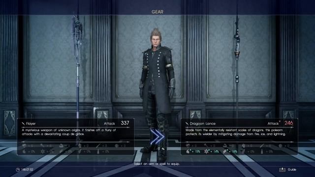 FINAL FANTASY XV (15) MOST OF BEST GEAR WEAPONS AND ACCESSORIES IN GAME MAX LVL 99 DUNGEONS CLEARED смотреть онлайн