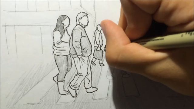 How to Ink a Sketch (People) смотреть онлайн