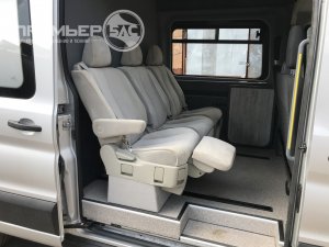 Переоборудование  фургона Форд Транзит в грузопассажирский от компании ПРЕМЬЕР-БАС.