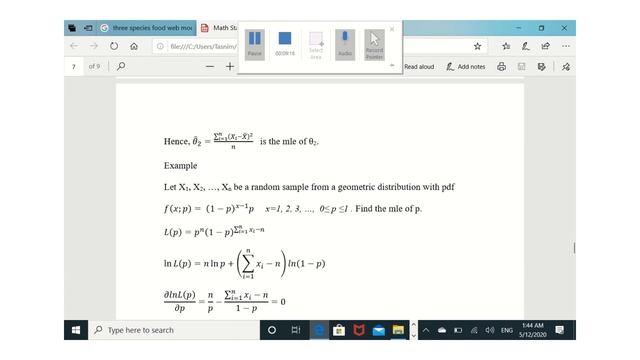 Maximum Likelihood Estimation смотреть онлайн