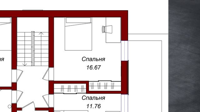 Проект дома 8х10 из газобетона //Дом с мансардным этажом 122 м2 смотреть онлайн