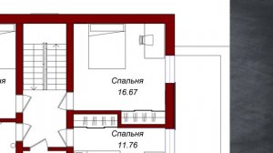 Проект  дома 8х10 из газобетона //Дом с мансардным этажом 122 м2