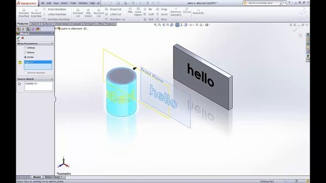 SOLIDWORKS 2014 – Text for Manufacturing смотреть онлайн