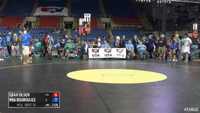 95 Champ. Round 1 - Mia Rodriguez (Illinois) vs. Leah Olsen (Washington) смотреть онлайн