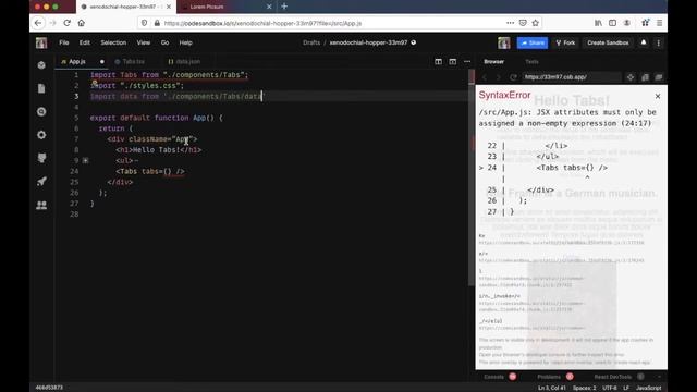 Create an Accessible React Tab using Typescript смотреть онлайн