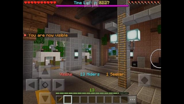 Игра в прятки на сервере Minecraft SkyWars