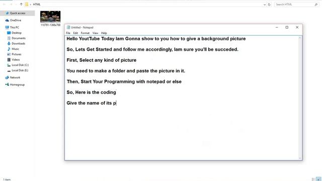 How to give a background Image in HTML File смотреть онлайн