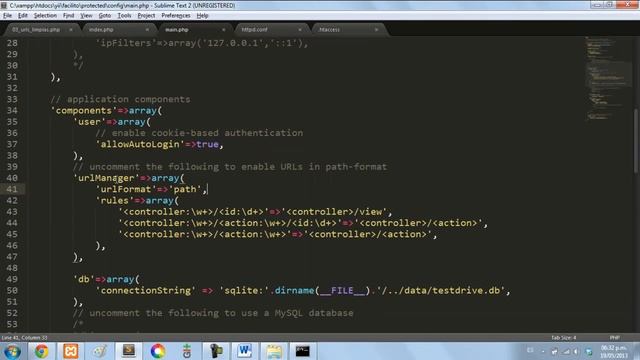 Yii Framework PHP - 4: Url limpias смотреть онлайн