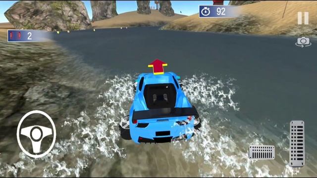 Water Surfer Car Floating Beach Drive - Real Water Surfer Car Driving Game - Android Gameplay смотреть онлайн
