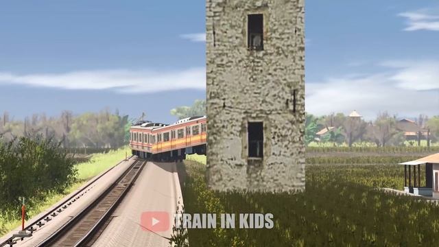 Kereta Api Berputar Seperti roller coaster | The train spins like a roller coaster смотреть онлайн