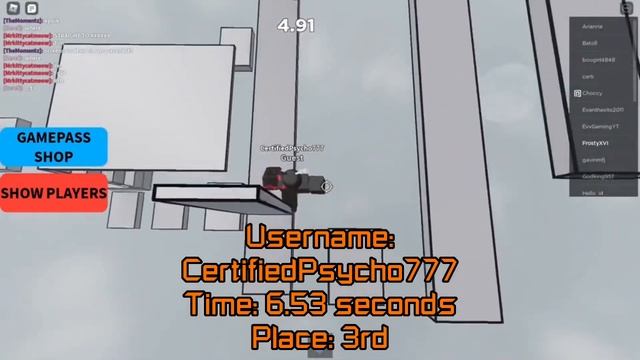 Top 5 Main Obby records in Roblox Time Records! смотреть онлайн