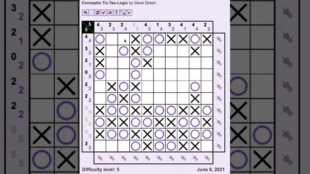 Tic Tac Logic Game Solved - 06JUN2021 смотреть онлайн
