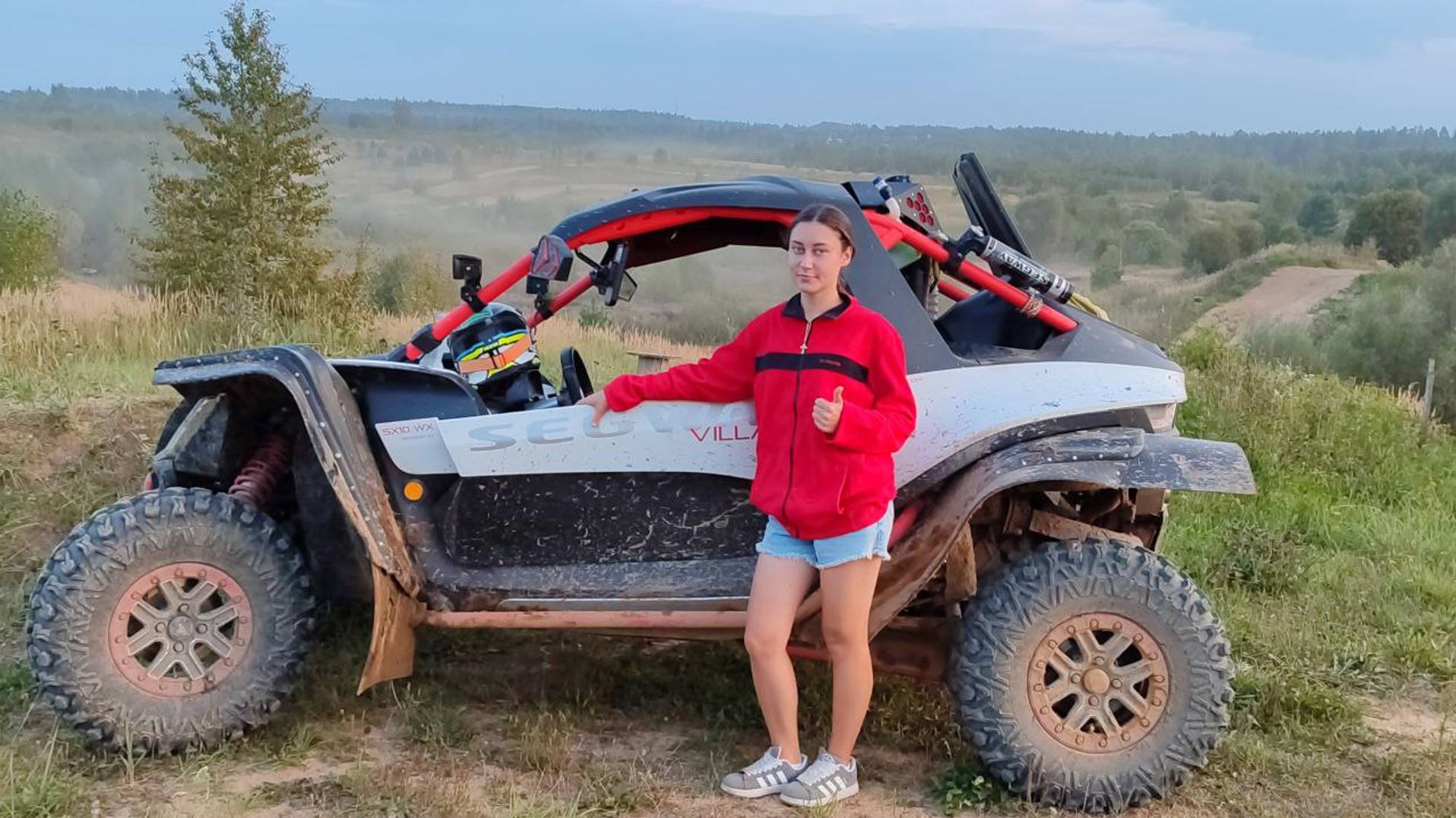 Покатушка с Эвелиной на Багги SEGWAY VILLAIN SX10