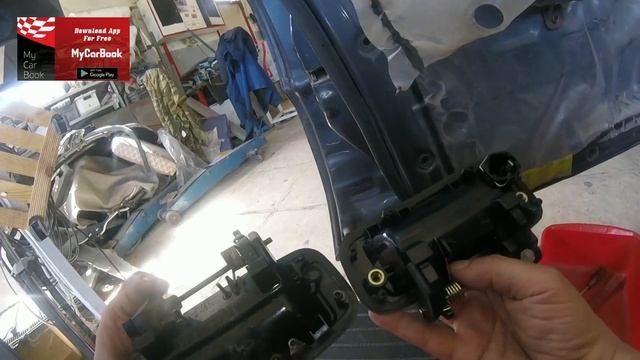 Toyota Corolla Ε90 (1987–1992) How to replace outside car door handle смотреть онлайн