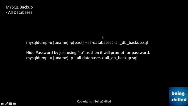 How to take backup of MYSQL Databases using MySQLdump ? смотреть онлайн