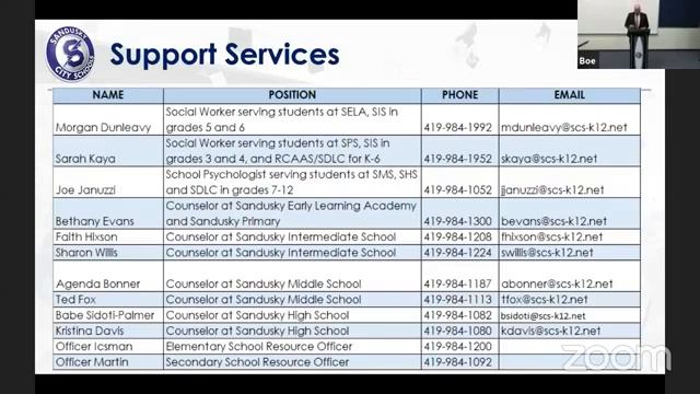 Sandusky City Schools Fall Community Forum Night 3 (grades 7-12 & Career Center)
