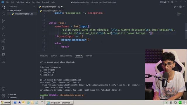 Tutorial Implementasi Rumus Matematika Di Python Untuk Pemula смотреть онлайн